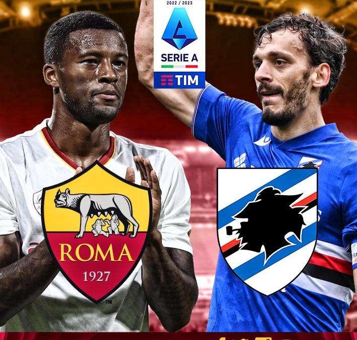 Roma-Sampdoria - La copertina del match. GRAFICA!