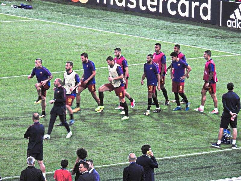 Roma-Atletico Madrid, il riscaldamento - La photogallery!
