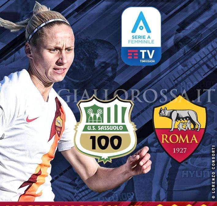 Serie A Femminile - Sassuolo-Roma 1-1 - Giallorosse avanti nel primo tempo con Lazaro, Pirone firma il gol del pareggio definitivo. VIDEO! GRAFICA!
