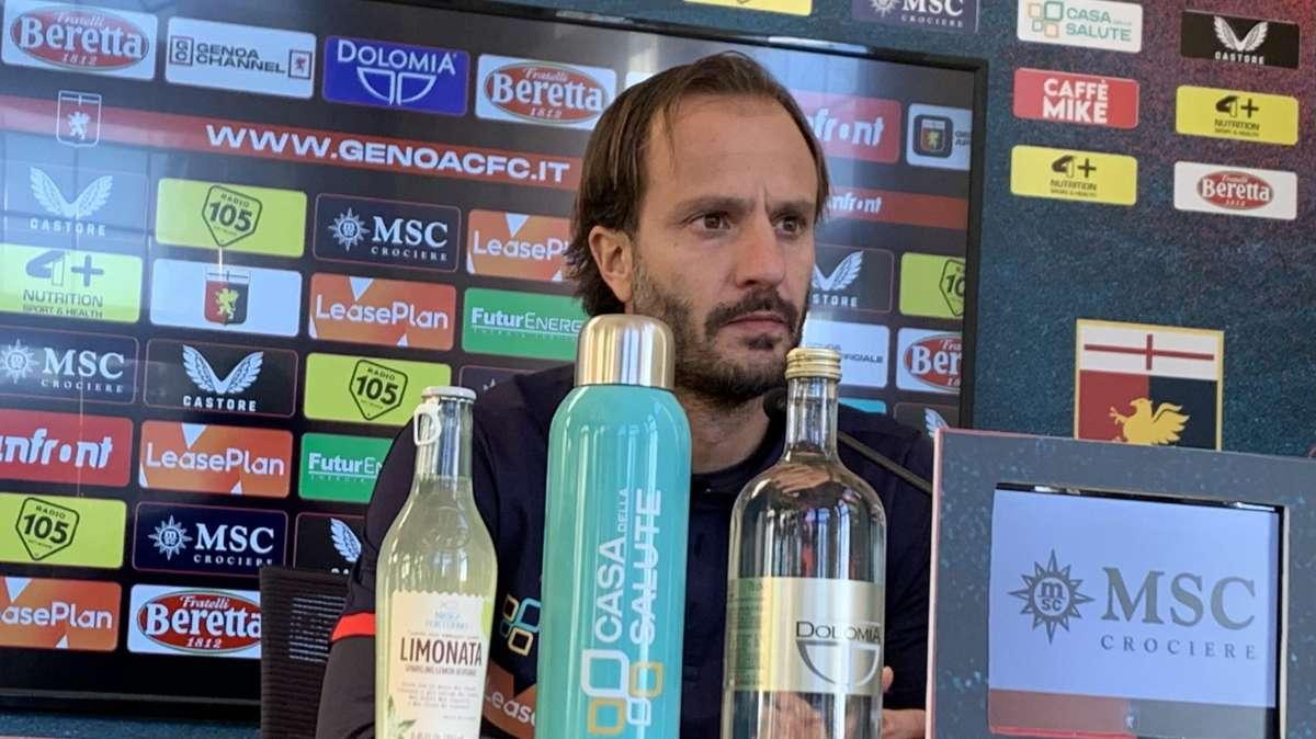 Genoa, Gilardino: "Giocheremo con la difesa a 3, è una soluzione proposta anche a Roma"