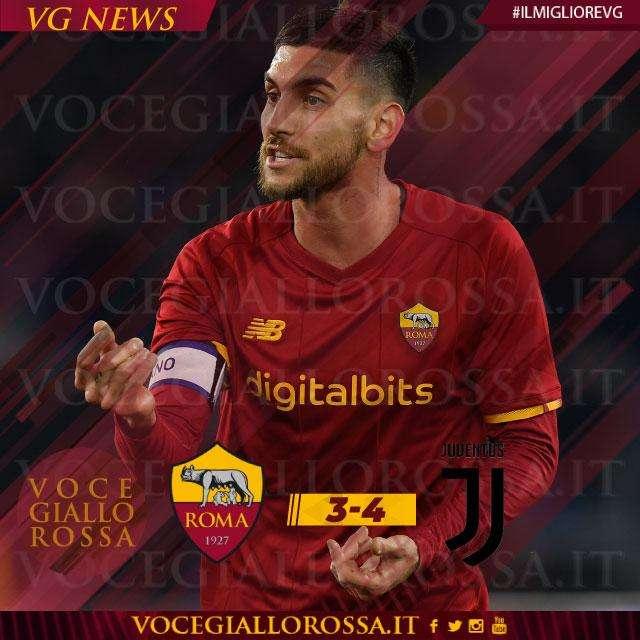 #IlMiglioreVG - Lorenzo Pellegrini è il man of the match di Roma-Juventus 3-4. GRAFICA!