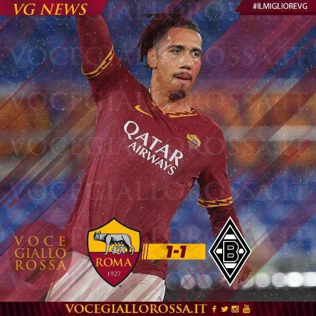 #IlMiglioreVG - Smalling è il man of the match di Roma-Borussia Mönchengladbach 1-1. GRAFICA!