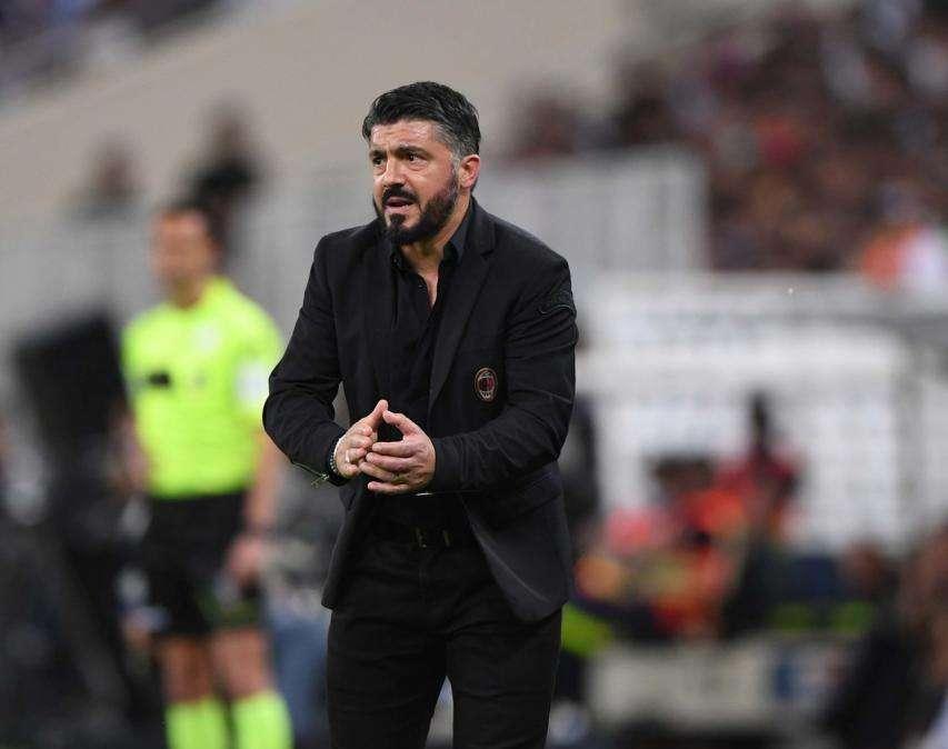 Milan, Gattuso: "La Roma quando è in difficolta poi fa sempre bene. Zaniolo tra i talenti più importanti in Italia"