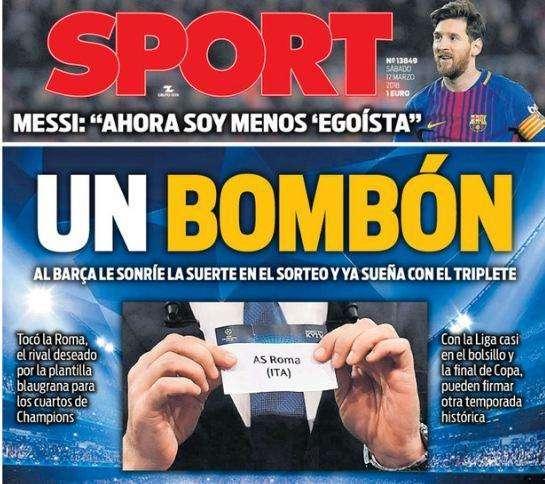 Champions League - Sport: "Un cioccolatino il sorteggio". FOTO!