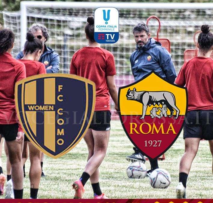 Coppa Italia Femminile - Como-Roma, la copertina del match. GRAFICA!