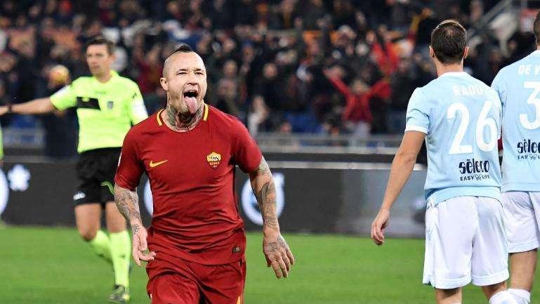 Roma-Lazio 2-1 - Perotti su rigore e Nainggolan dalla distanza decretano il sorpasso giallorosso. VIDEO! FOTO!