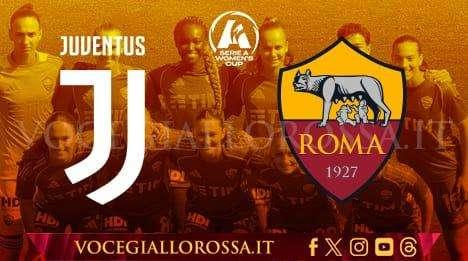 Serie A Women's Cup - Juventus-Roma 3-2 - Le bianconere vincono grazie al gol di Vangsgaard nel finale