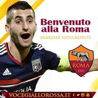 COMUNICATO AS ROMA - Gonalons alla Roma fino al 2021. Affare da 5 milioni di euro