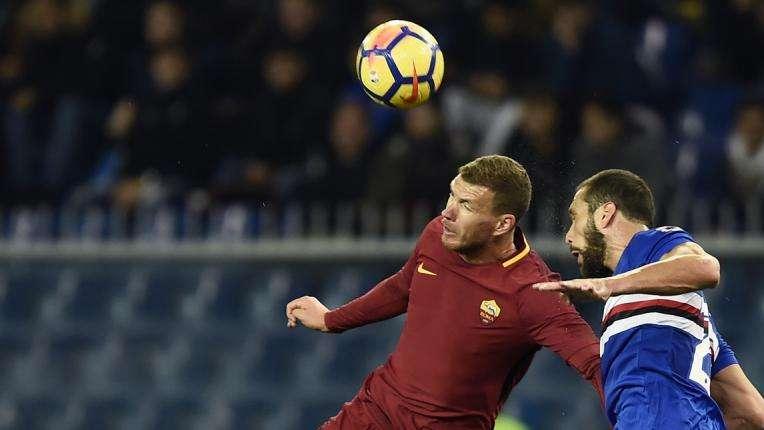 Sampdoria-Roma 1-1 - Apre Quagliarella su rigore, risponde Dzeko in pieno recupero. FOTO! VIDEO!
