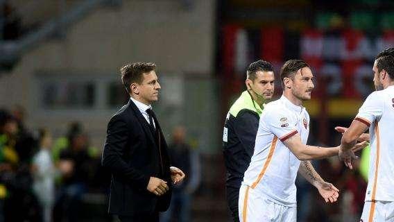 Standing ovation per Totti dal pubblico del Meazza